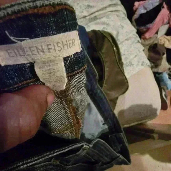 P7448 Eileen fisher  medium wash skinny jeans size 6 - Picture 6 of 7